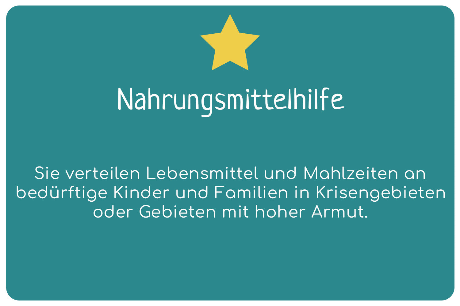 Olleeno: Nahrungsmittelhilfe Banner